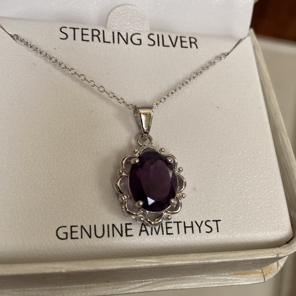 Victoria Townsend Sterling Silver Amethyst Necklace